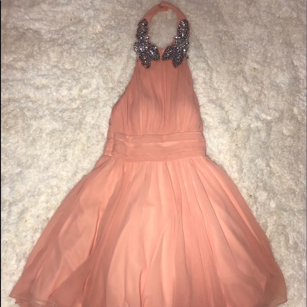 Halter homecoming dress/ party dress